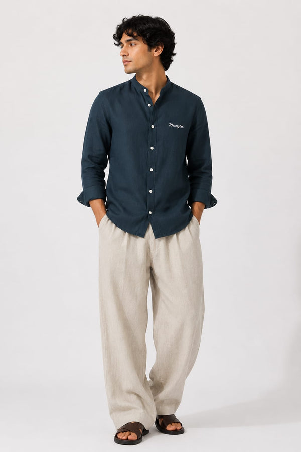 Cosmoff- Relaxed Fit Corduroy Shirt - Black