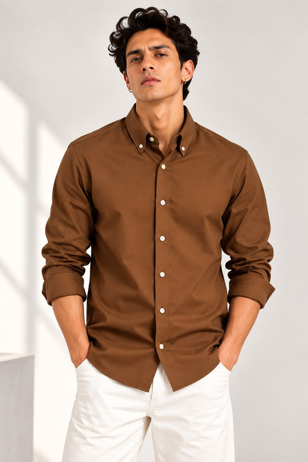 Cosmoff- Relaxed Fit Corduroy Shirt - Black